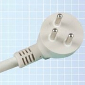 二极带接地不可拆线直角插头 [YS-46]